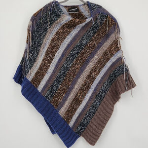 Zadig & Voltaire Multicolor Striped Poncho